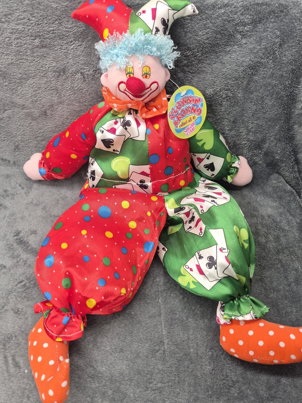 Vintage Sugar Loaf Creation Doll Satin Jester Collectible 20 " Aprox New Tags